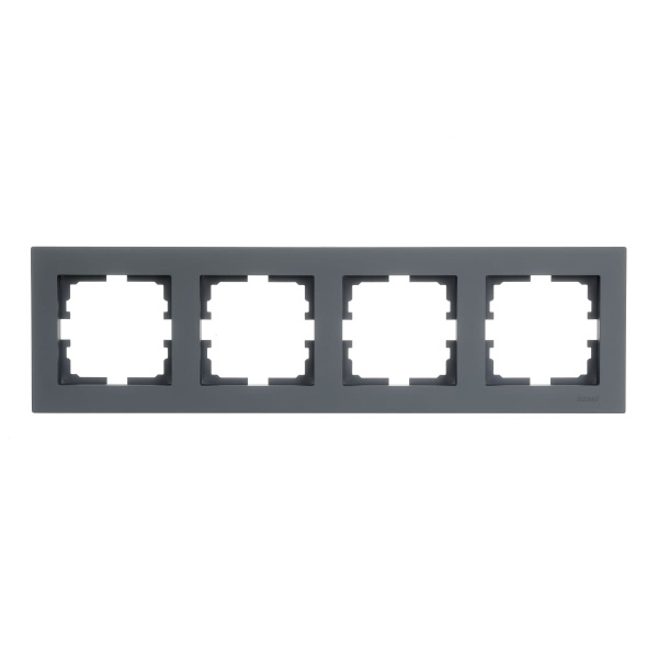 Рамка VESNA 742 3400 149 4-ая горизонтальная графит