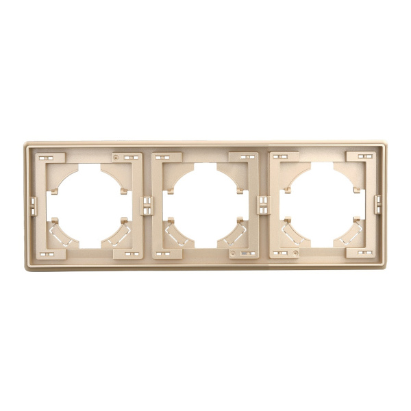 Рамка 3-постовая Brilliant E2-122-2 золото