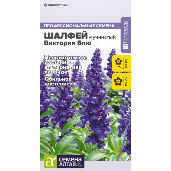 Семена Шалфей Виктория Блю мучнистый/Сем Алт/цп 10 шт. НОВИНКА