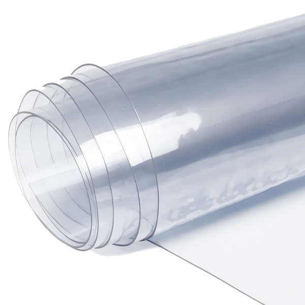Скатерть ПВХ прозрачная в рулоне толщина 0,8 мм 120 см х20 м PRC Скатерть ПВХ прозрачная в рулоне толщина 0,8 мм 120 см х20 м PRC