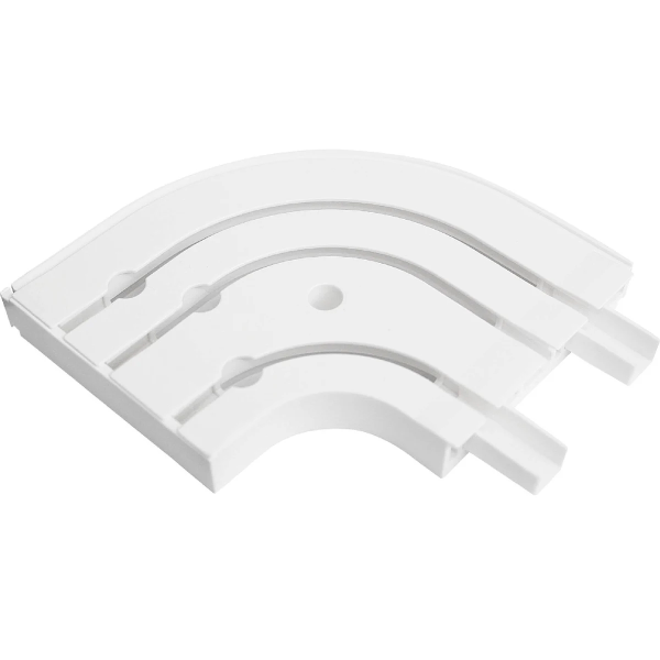 Оконцовка для шины потолочной 3-х рядной, пластик, белый, 2шт 20013
