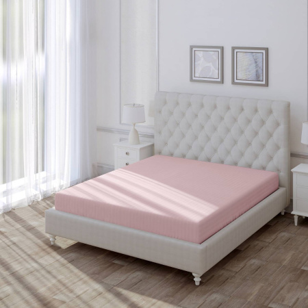 Простыня на резинке Волшебная Ночь Silver Rose 180х200 см поплин