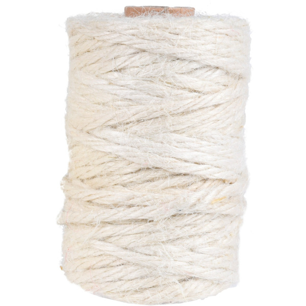 Веревка джутовая НГ белая 3 размера в ассорт. 1 мм х 100 м, 2 мм х 50 м, 3 мм х 25 м CAA700880 К