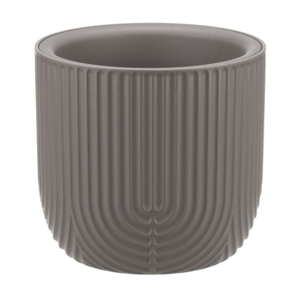 Кашпо РАМОНА D180мм 1,9л со вставкой, французcкий серый М 3261