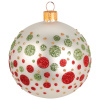 Шар елочный Koopman 8 см Блестящие горошины 2 вида в ассорт. Стекло AVG119200
