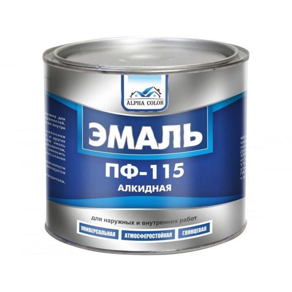 Эмаль оранжевая ПФ 115 Alpha Color 2,7кг, шт Эмаль оранжевая ПФ 115 Alpha Color 2,7кг, шт