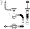 Сифон Aquant B0177-20-MR для мойки