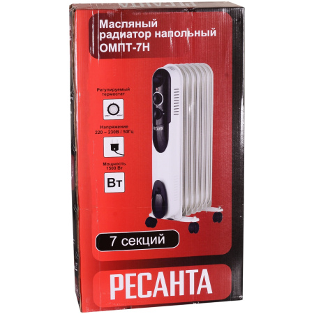 Масляный радиатор  ОМПТ-7Н (1,5 кВт)