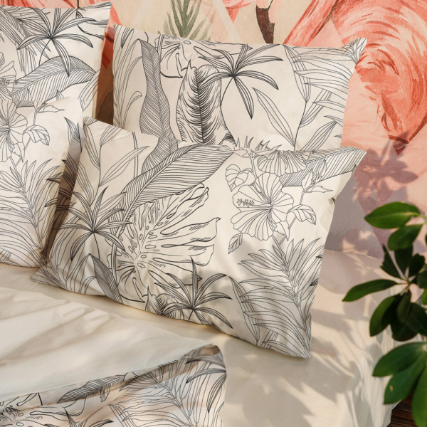 Комплект постельного белья Волшебная Ночь Евро нав 50х70х2 шт Natural beauty