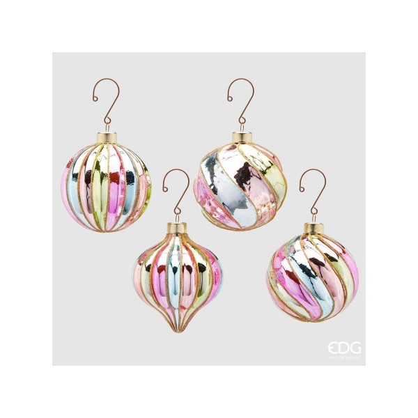 Шар елочный EDG 8 см 4 вида в ассортименте 685983.290