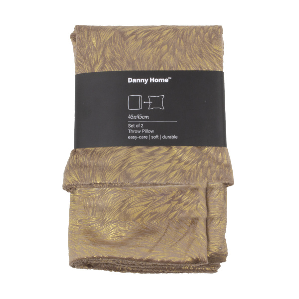 Набор наволочек декоративных DH 2 шт 45х45 см золото PL28-04PDANNN