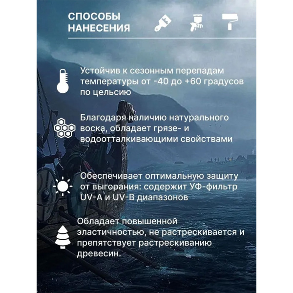 Антисептик для дерева Акватекс Викинг Гибридный лессирующий палисандр 2,5 Антисептик для дерева Акватекс Викинг Гибридный лессирующий палисандр 2,5