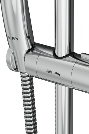 Душ.комплект АМ.РМ Gem F0190000: ручн.душ 1 ф-ция d 110 мм, штанга 700, шланг 1 750 мм, хром, шт.