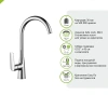 Смеситель д/к GROSS AQUA 32425245C-B02 Scandi