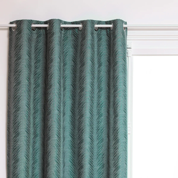Штора портьерная Atmosphera Dana 140х240 см блэкаут жаккард изумруд 196203D