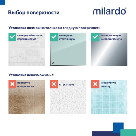 Мыльница Milardo Easy проволока стальная черный матовый матовое стекло EASBWSGM42