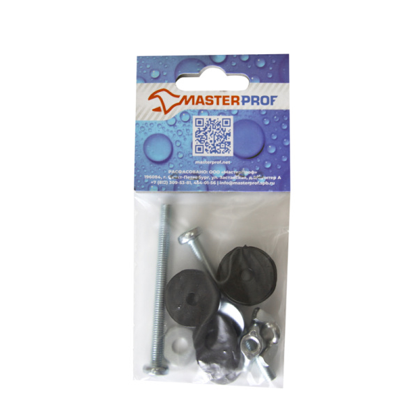 Крепление бачка к унитазу с гайкой "барашек" М6 (комплект 2 шт.), MP