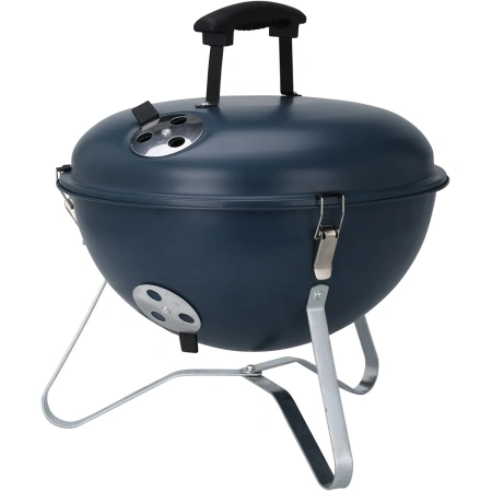 Барбекю круглый BBQ 37 см чаша 0,7 мм, крышка 0,4 мм синий C83000400 К