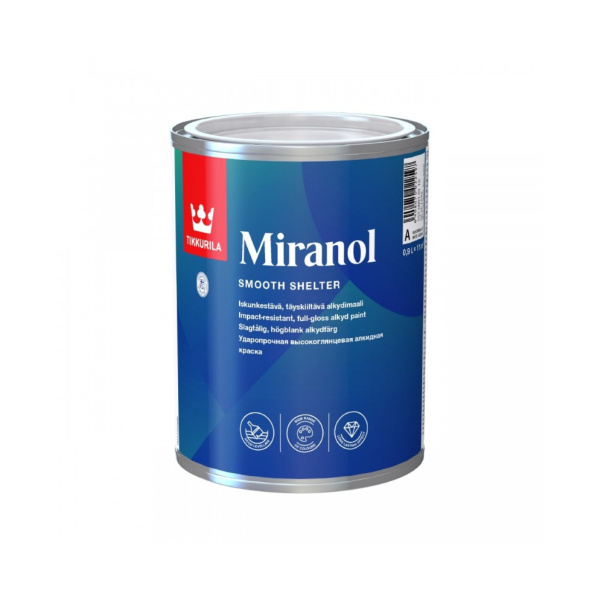 Эмаль тиксотроп. MIRANOL A в/гл 0,9л Эмаль тиксотроп. MIRANOL A в/гл 0,9л