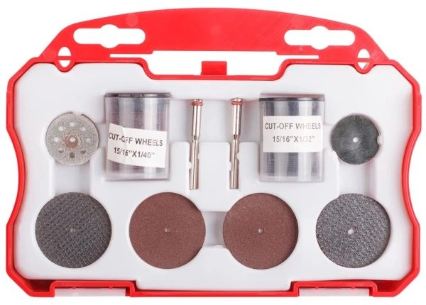 Набор аксессуаров для гравера 74 предмета в боксе (для резки)