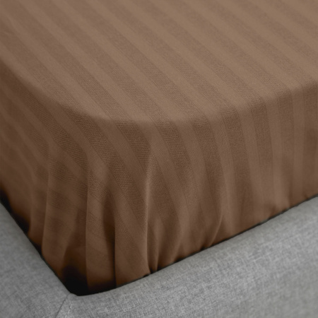 Простыня Волшебная Ночь на резинке 140х200 см 20 см борт NEW BEIGE