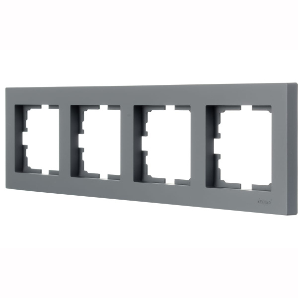 Рамка VESNA 742 3400 149 4-ая горизонтальная графит