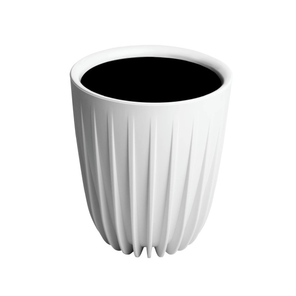 Горшок пластиковый с вкладкой, Сигма белый СИ 30-10