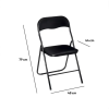Стул складной 5Five 44х48,5х79 см черный 140293A