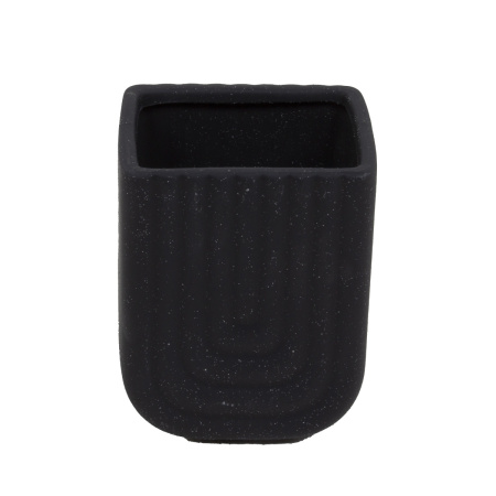 Набор для ванной комнаты Bathlux Black Half Threaded (дозатор, стакан, мыльница) 73182