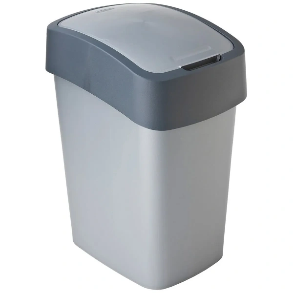 Контейнер для мусора Curver Flip bin серый 9л 186133 Контейнер для мусора Curver Flip bin серый 9л 186133