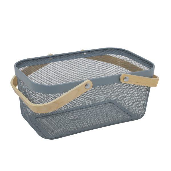 Корзинка сетка 39,5х24,5х18 см голубая NS-005 CN