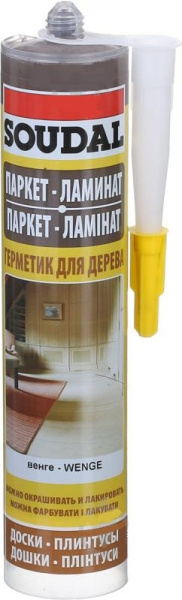 Герметик SOUDAL паркетный акриловый венге 15*300мл