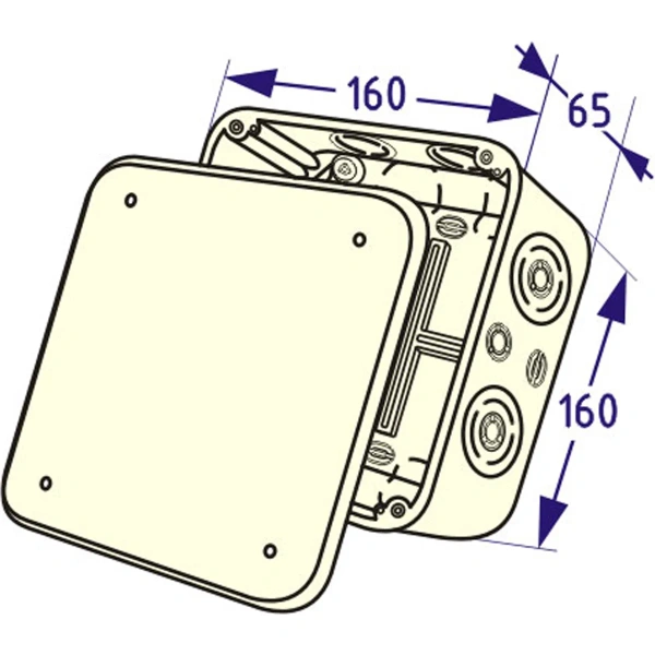 KSC 11-402 Коробка для г/к 160*160*65
