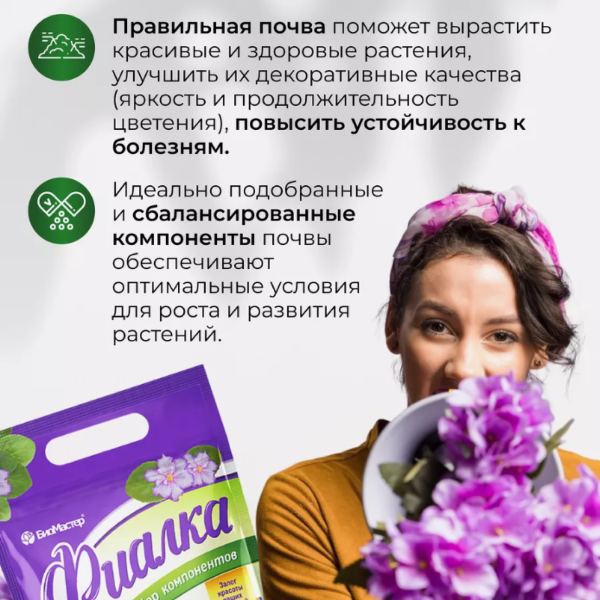 Субстракт БиоМастер - для Фиалок, 2 л.