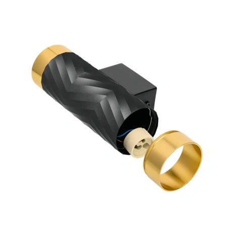 Светильник накладной WOLTA WSL-GU10/W09BG под лампу GU10 Черный / Золотой LINEA