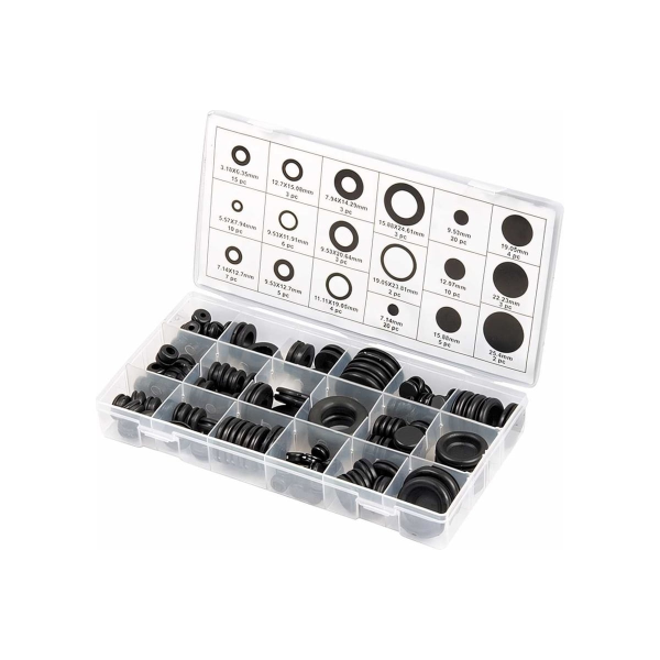 Набор сальников, D 6,35 - 25,4 мм, 125 предм.// Сибртех