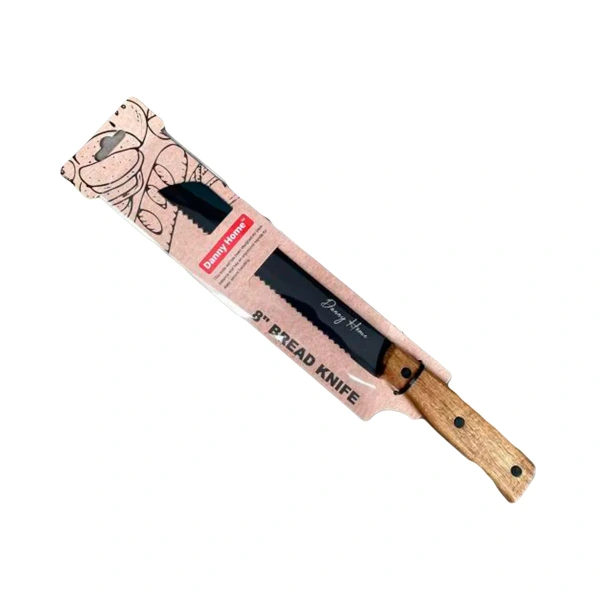 Нож для хлеба DH Black 32,9 см нерж сталь деревянная ручка DH3624