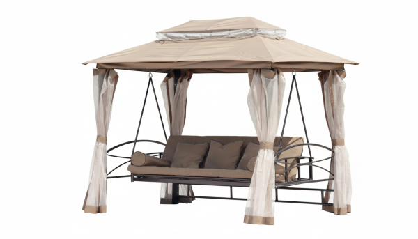 Качеля-беседка с москитной сеткой 2,3х1,5х2,3 м, TX-3603 CN