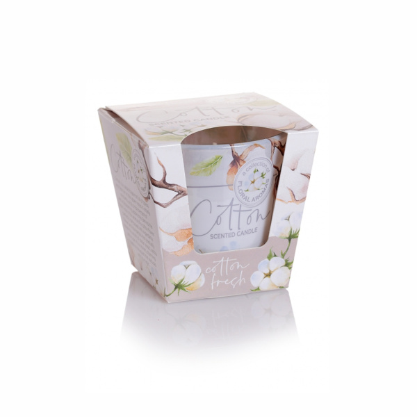 Аромасвеча BARTEK в стакане Хлопок 115 гр (Cotton)