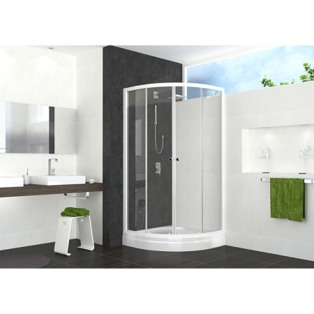 Душевое ограждение Fit 99 под низкий поддон прозрачный 90*90*180