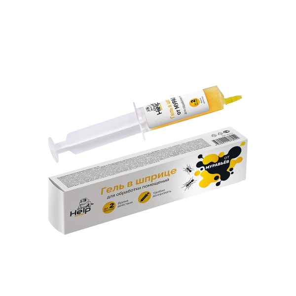 Гель HELP против садовых и домашних муравьев, в шприце 30 г., инсектицидный