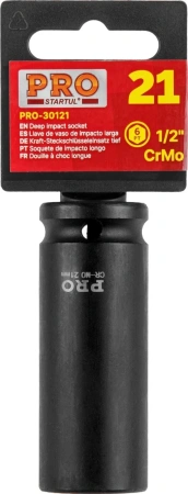 Головка ударная 1/2" 21мм 6гр. глубокая PRO STARTUL (PRO-30121)