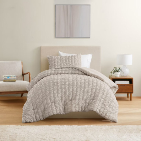 Комплект спальный DH (покрывало + 2 наволочки) мокко Q3-2A