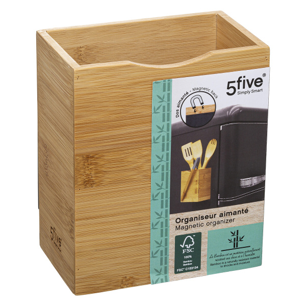Органайзер кухонный  5Five на магните 13х8,3х15,5 см бамбук 169182