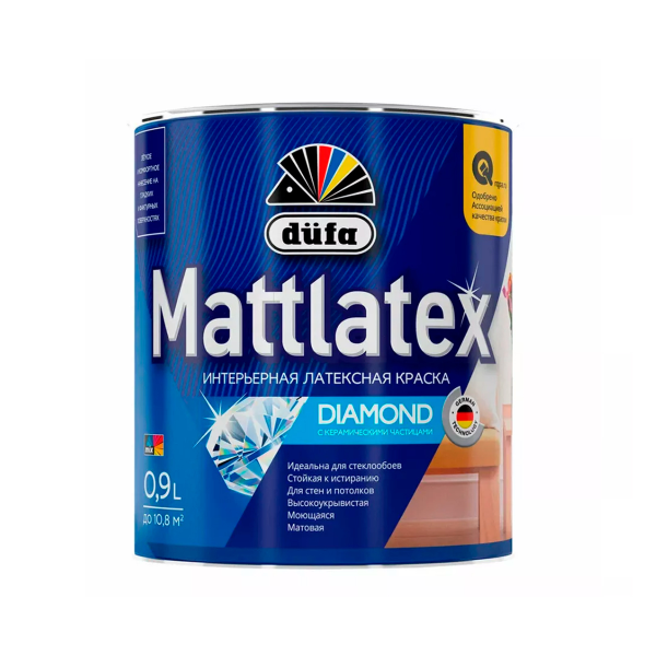 Краска водоэмульсионная "Dufa" MATTLATEX RD100 0,9л