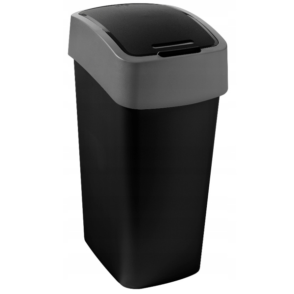 Контейнер для мусора Curver Flip bin черный 25л 229415 Контейнер для мусора Curver Flip bin черный 25л 229415