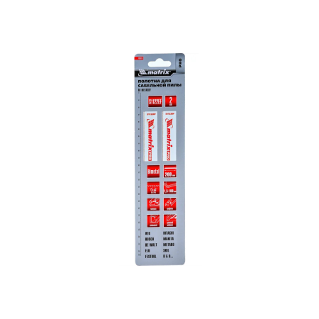 Полотна по металлу для сабельной пилы S1122EF 200 / 1,4 мм, Bimetal, 2 шт., PRO// Matrix