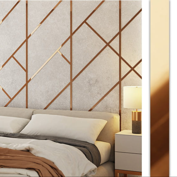 Полоса розовое золото 15мм