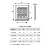 Решетка вентиляционная AIRVENT 483х452 регулируемая жалюзи пластик ERA