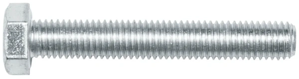 Болт М8х60 мм шестигр., цинк, кл.пр. 5.8, DIN 933 (5 шт в зип-локе) STARFIX
